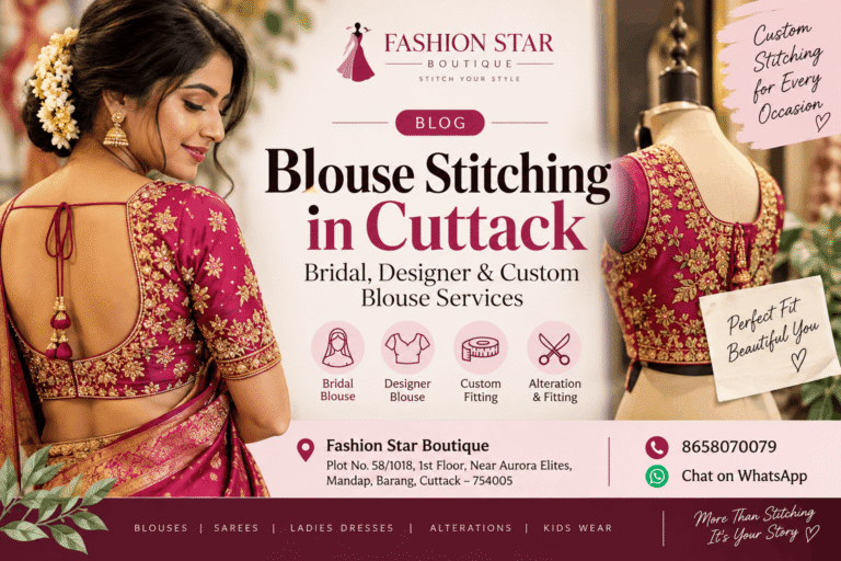 Blouse Stitching in Cuttack: Bridal, Designer & Custom Blouse Services