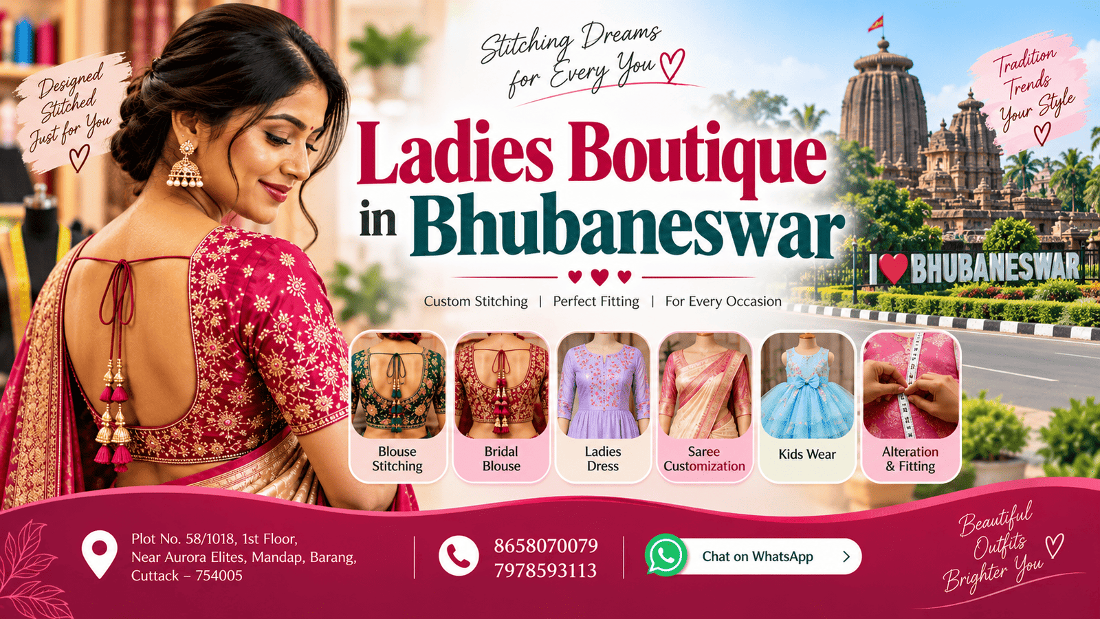 Ladies Boutique in Bhubaneswar: Custom Stitching & Tailoring for Women